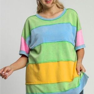 Colorful Block Women's Top